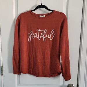 Rachel Zoe Rust Long Sleeve Top